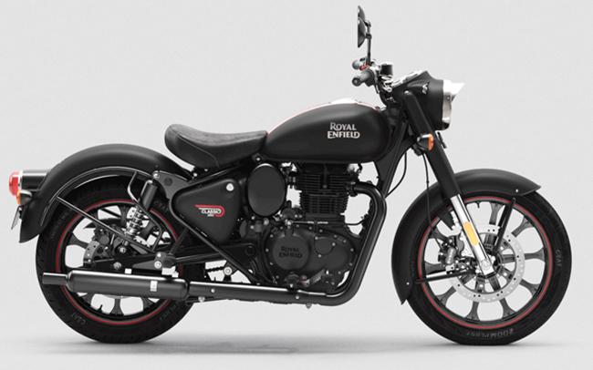 royal enfield matte black on road price